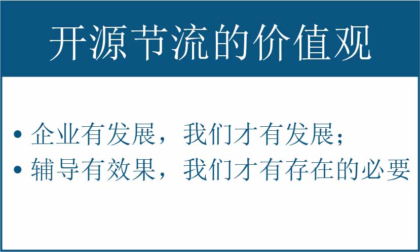 开源节流的价值观