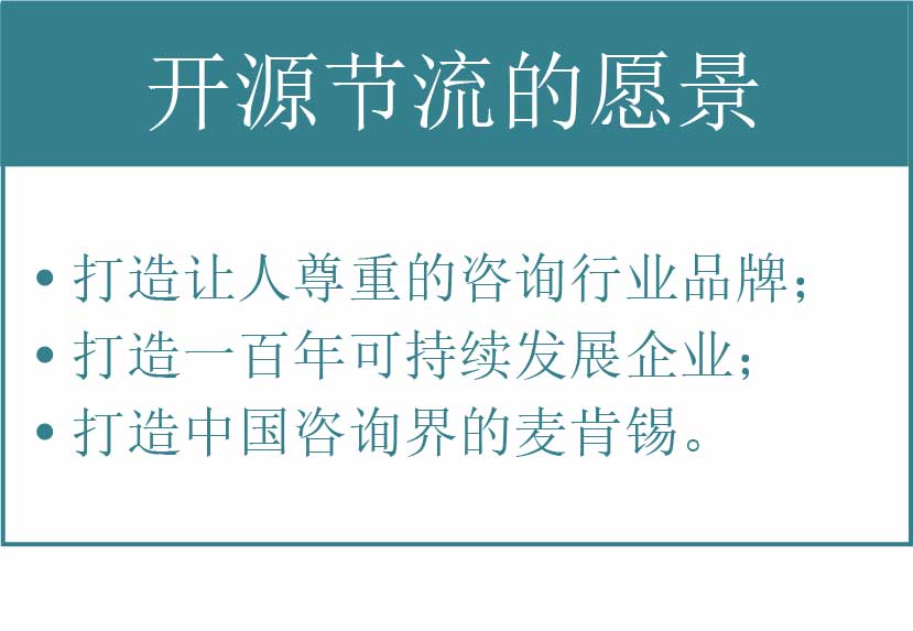 开源节流的愿景